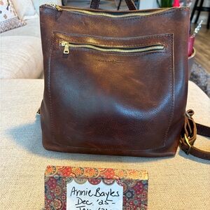 Portland Leather Goods Classic Tote Backpack - Coldbrew